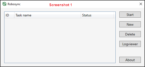 Robosync screenshot 1